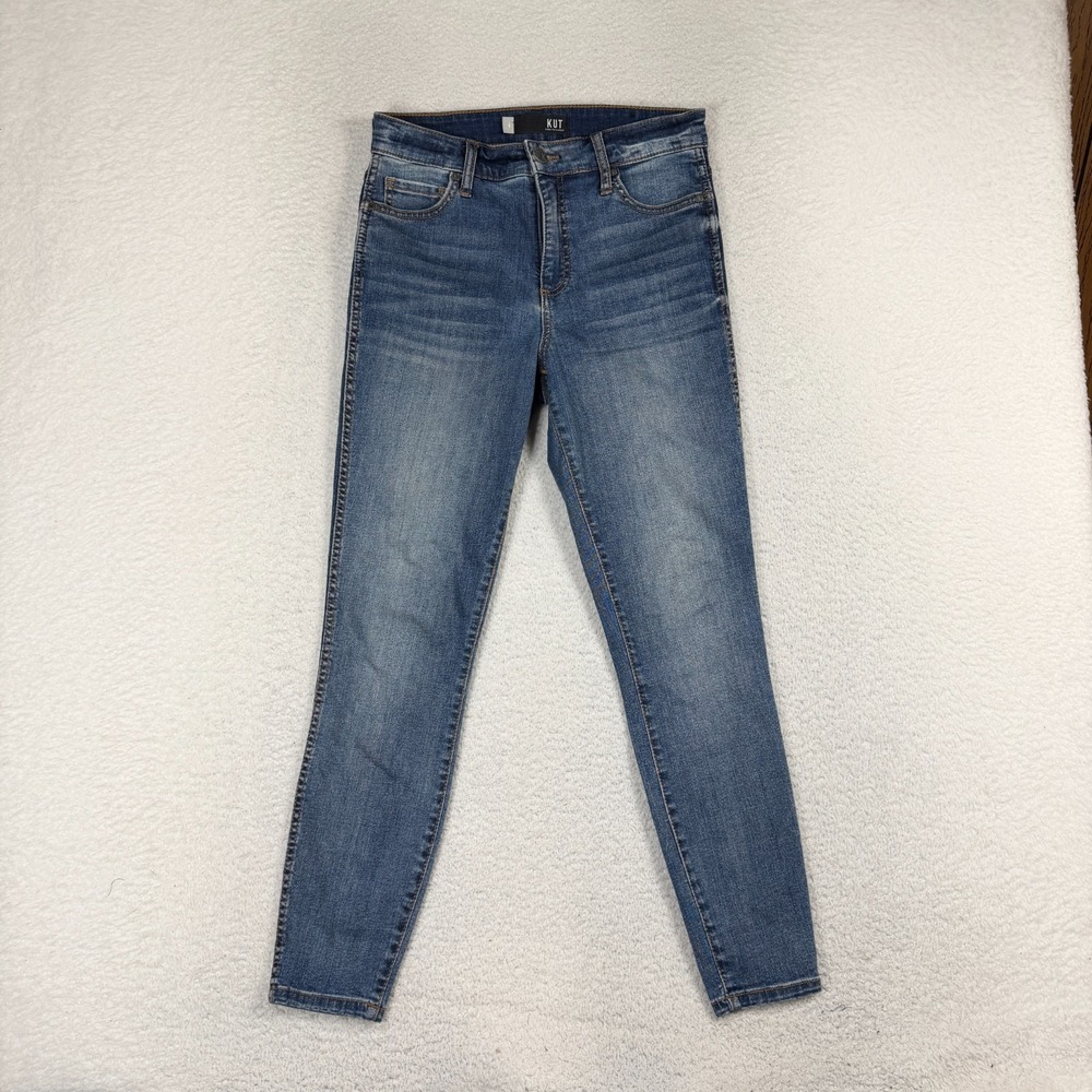 Kut From The Kloth Connie Fab Ab Ankle Skinny Jeans Women's 4 (29x26) Blue Taper